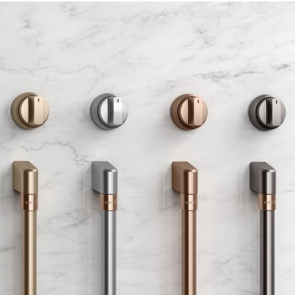 GE Cafe COPPER HANDLES and knobs for fridge, Dishw, double oven - Picture 1 of 4